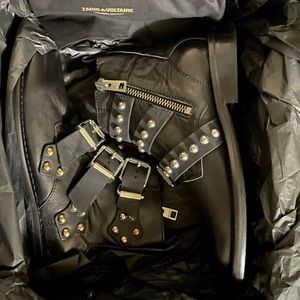 Zadig & Voltaire, Black Leather, Size 9